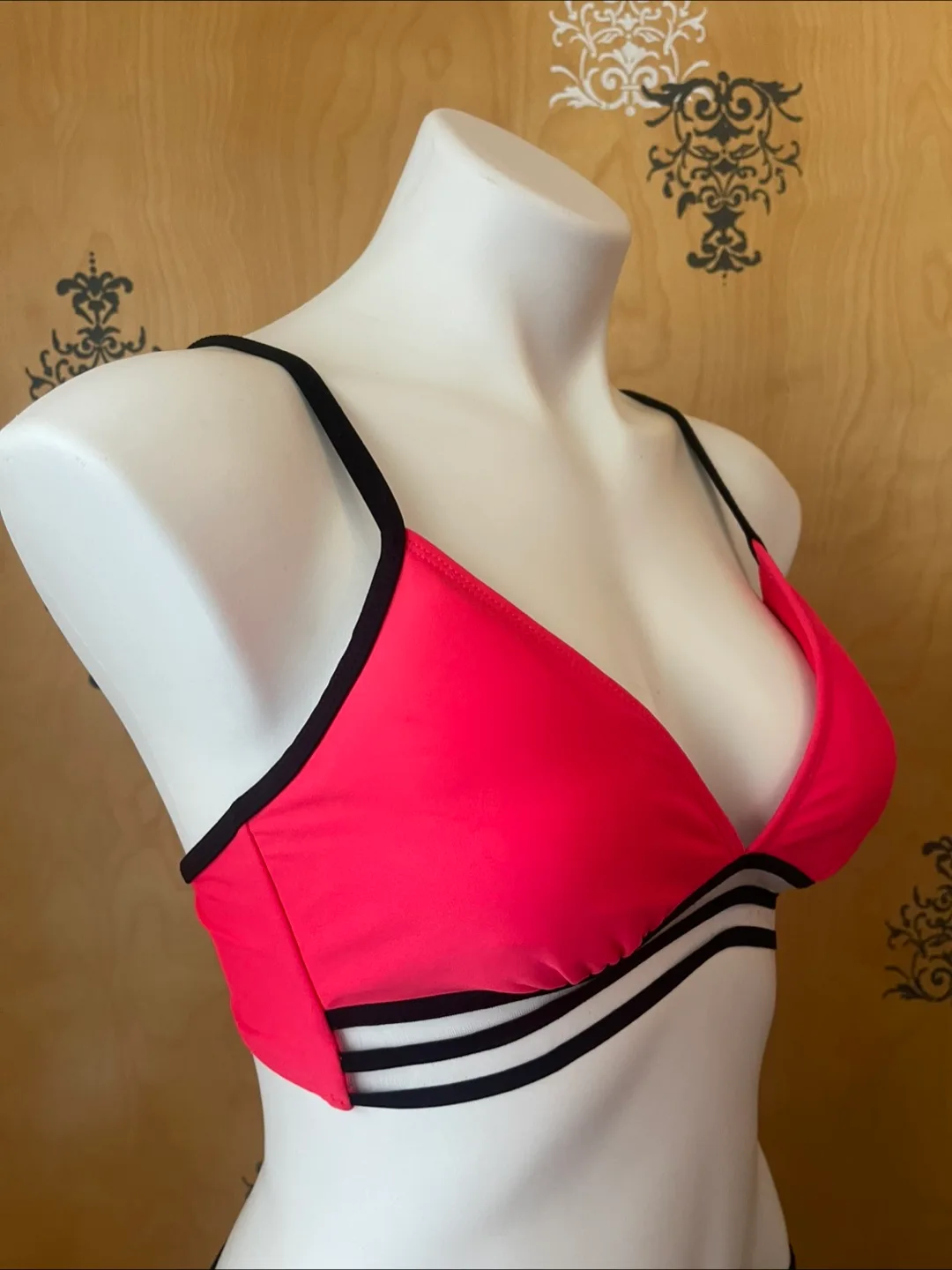 Vintage 2000s Y2K Bikini Set Neon Pink S/M image indicator(7)