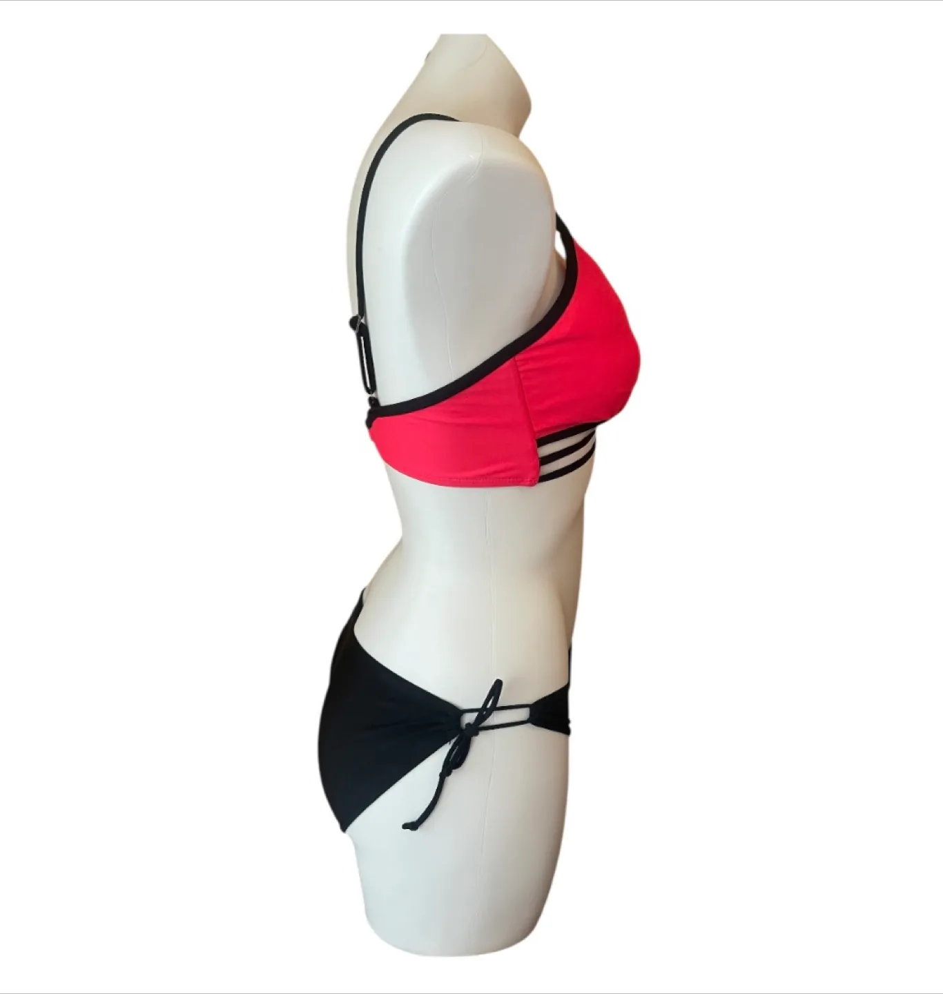 Vintage 2000s Y2K Bikini Set Neon Pink S/M image indicator(10)