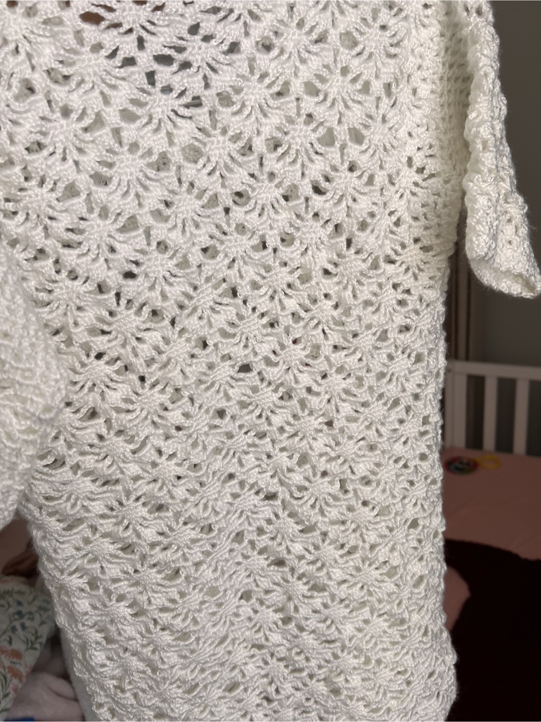Girls Crochet Top - White - photo 2