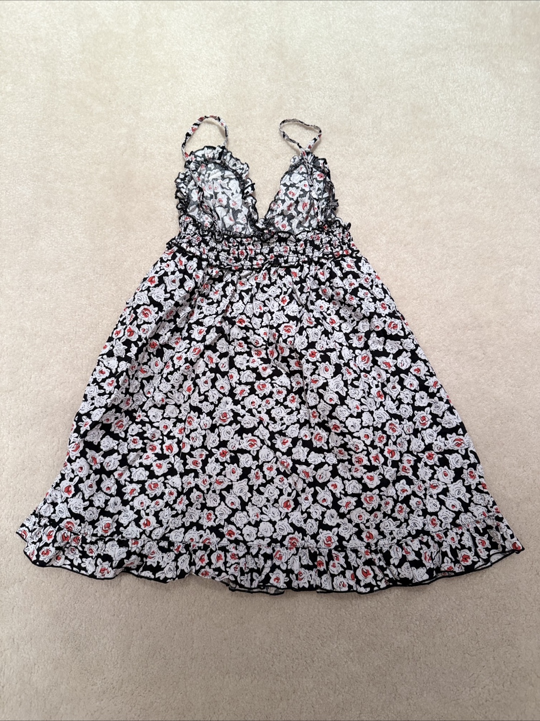 Floral Print Nightgown Dress Set - photo 2