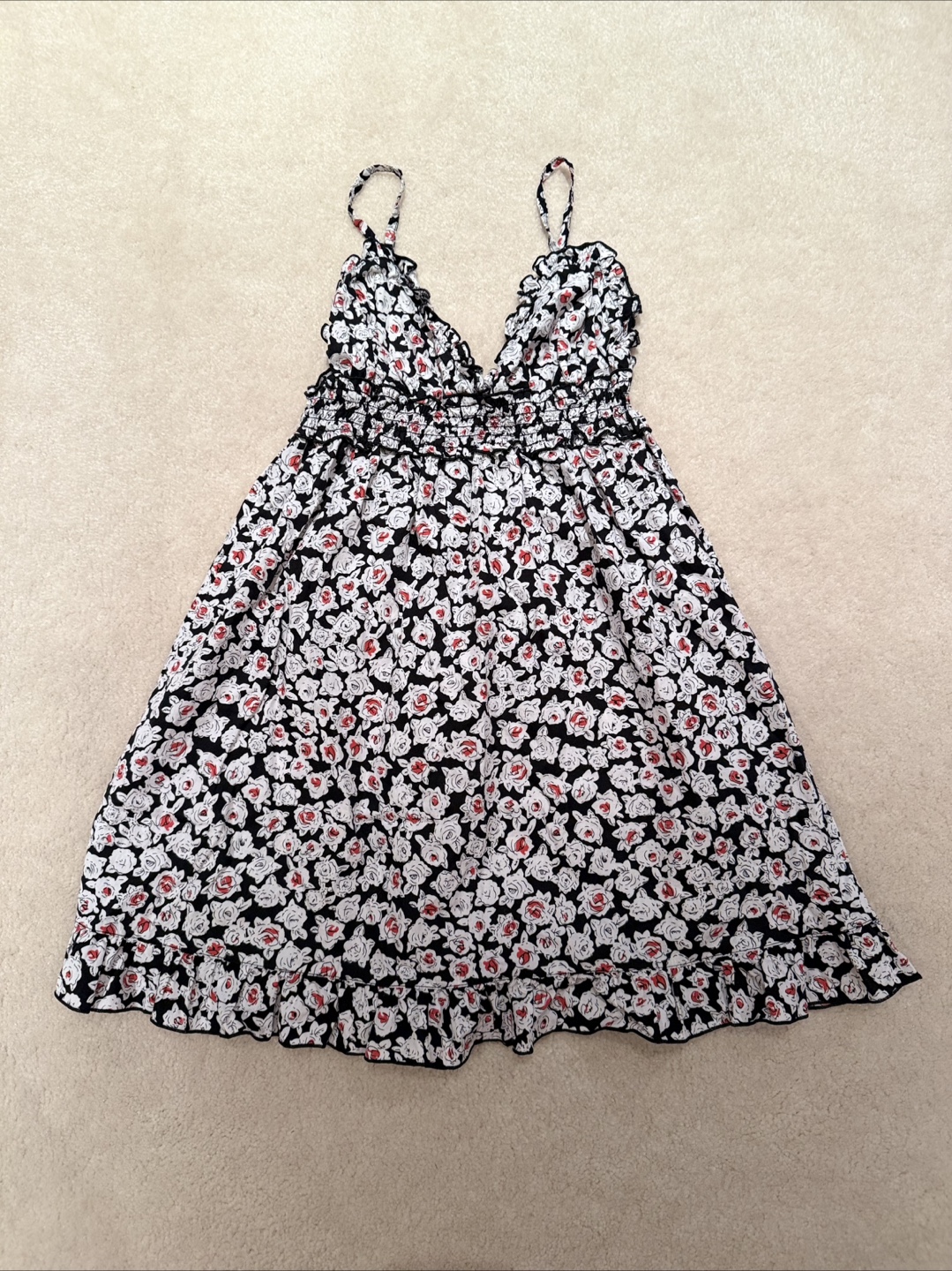 Floral Print Nightgown Dress Set