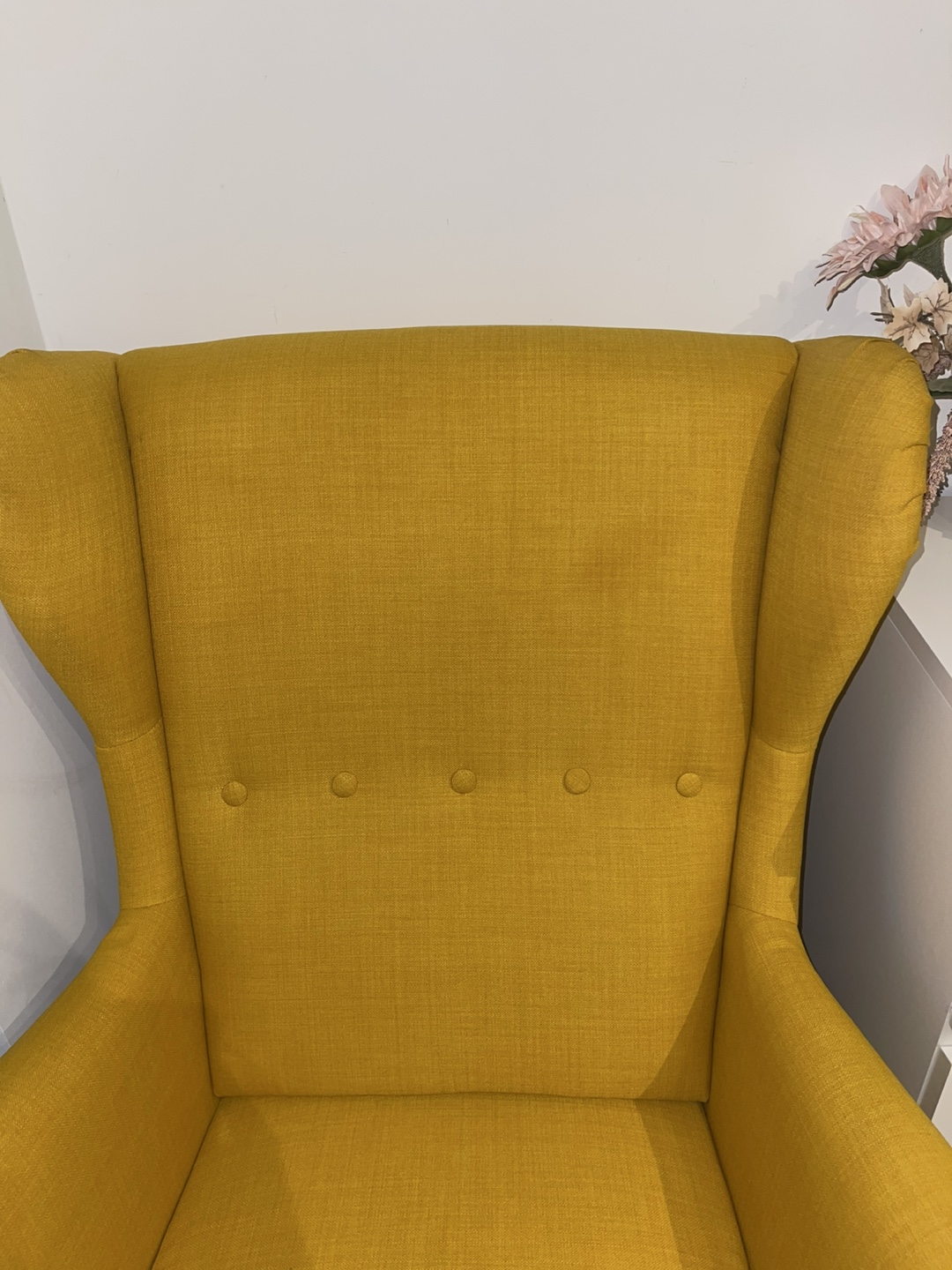 Yellow Wingback Armchair - photo 3