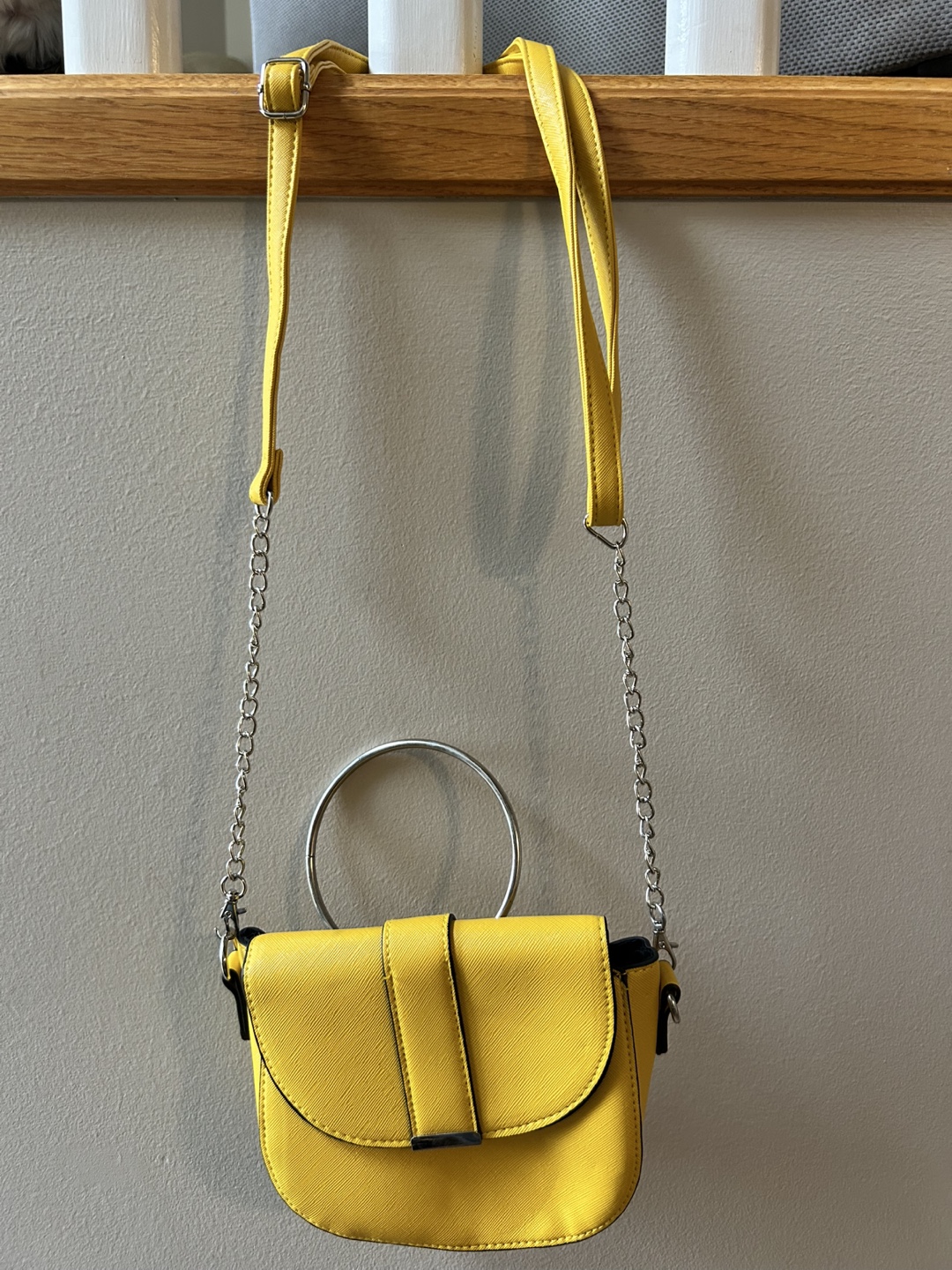 small yellow purse