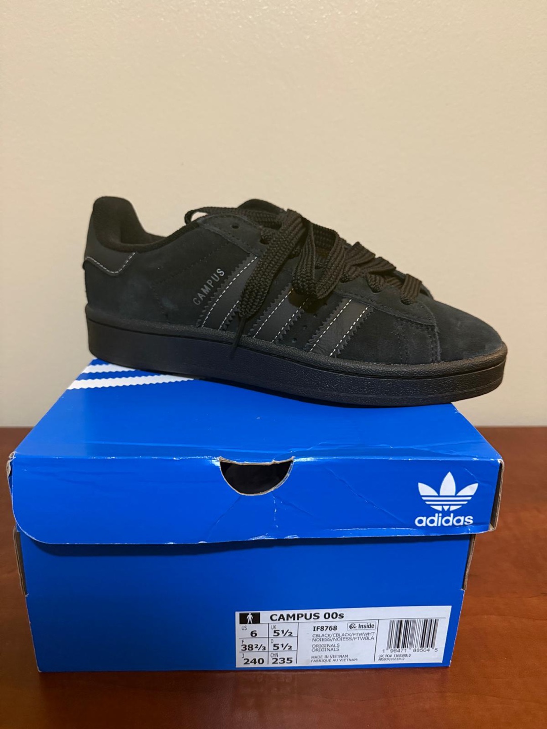 Adidas Campus 00s Black Size 6