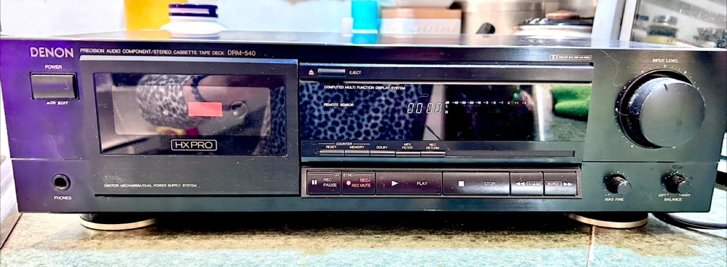 Denon DRM 540 cassette tape deck image indicator(2)