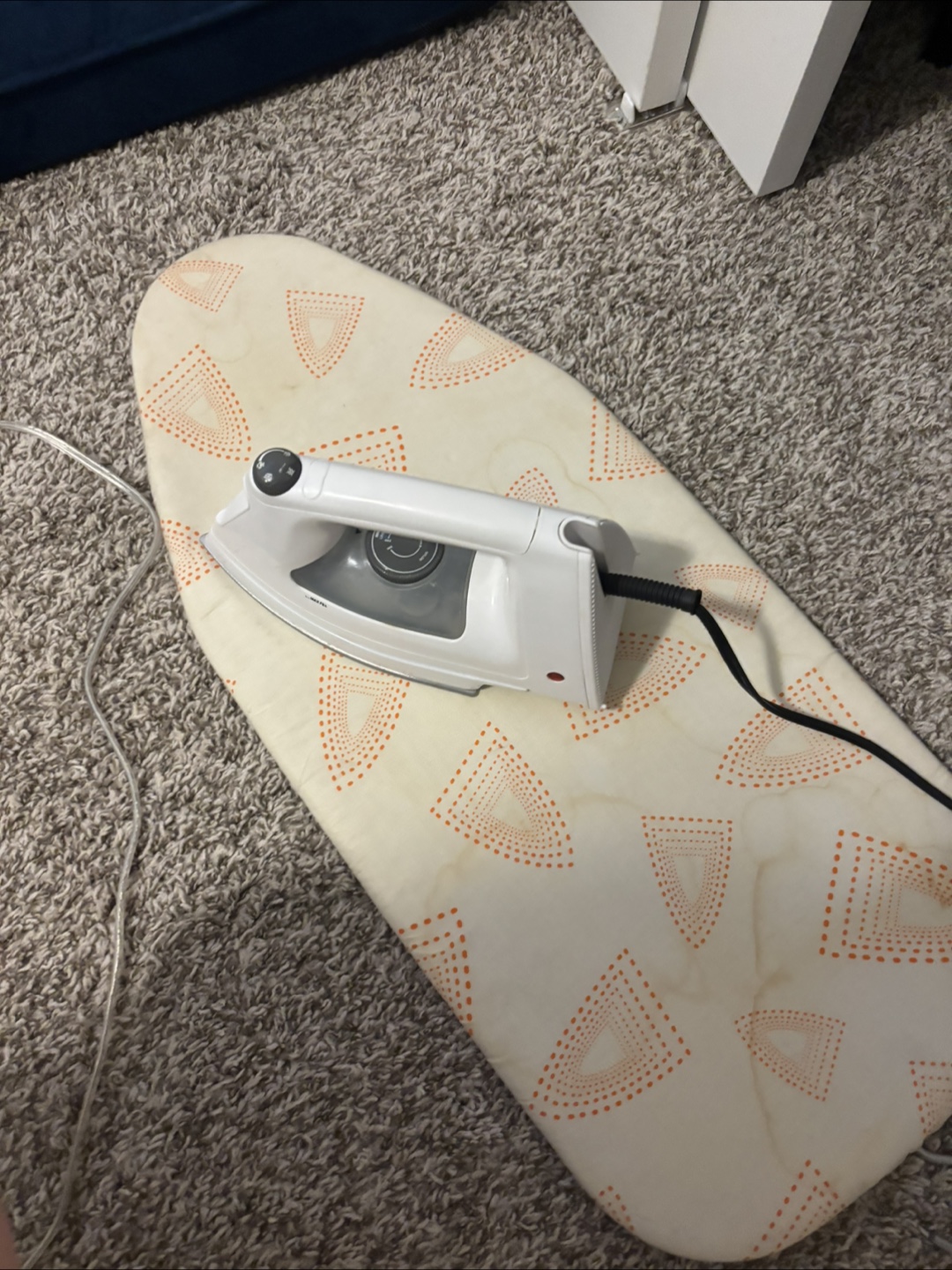 White Iron and Ironing Board