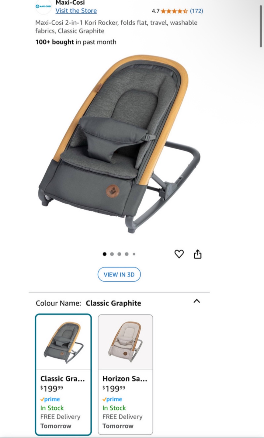 Maxi-Cosi Kori 2-in-1 Rocker - Classic Graphite - photo 4