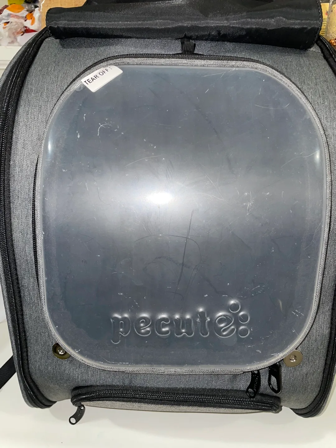 Pecute Pet Carrier Backpack - Grey image indicator(2)