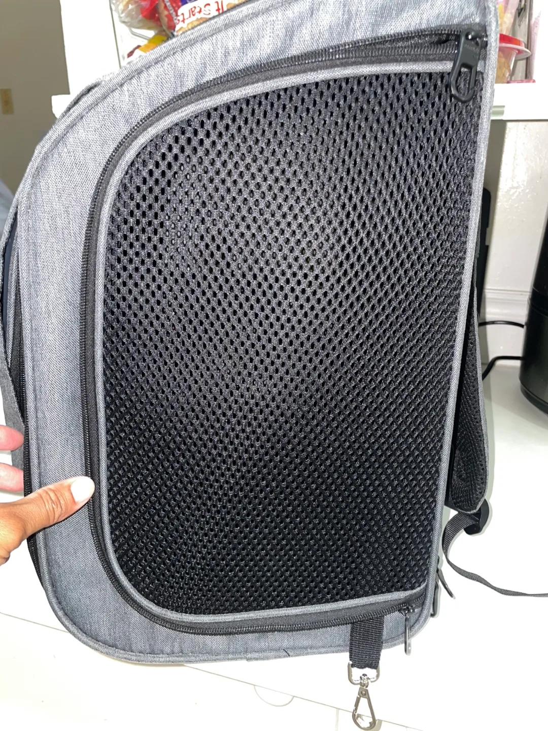 Pecute Pet Carrier Backpack - Grey image indicator(3)