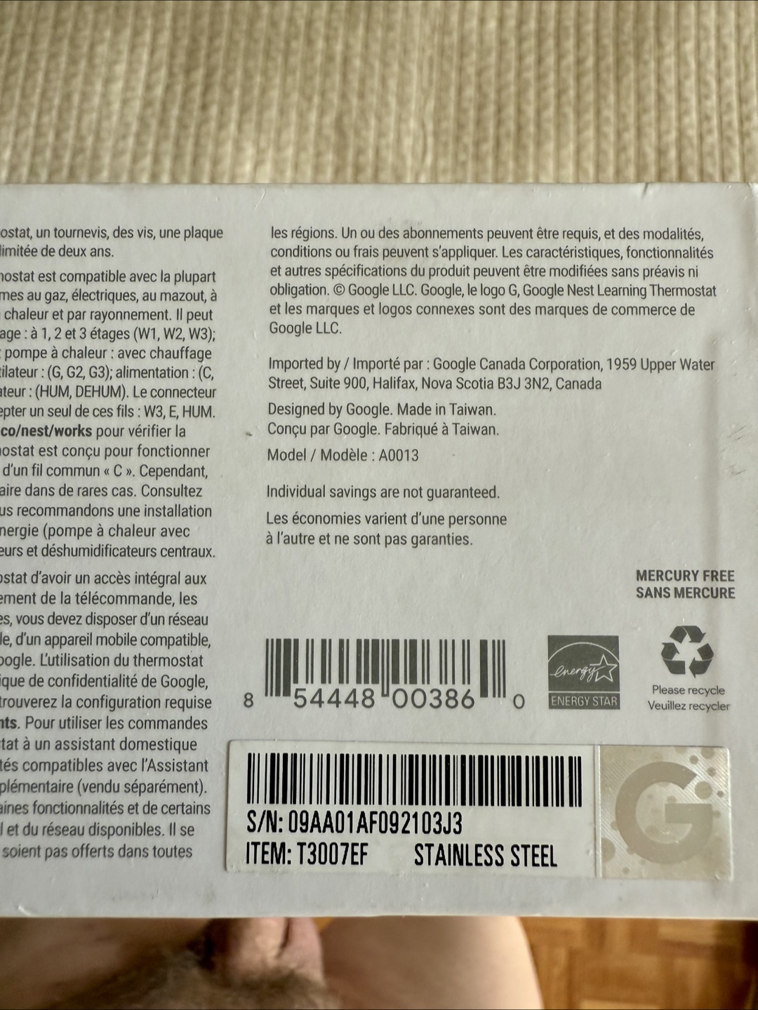 Google Thermostat - photo 3