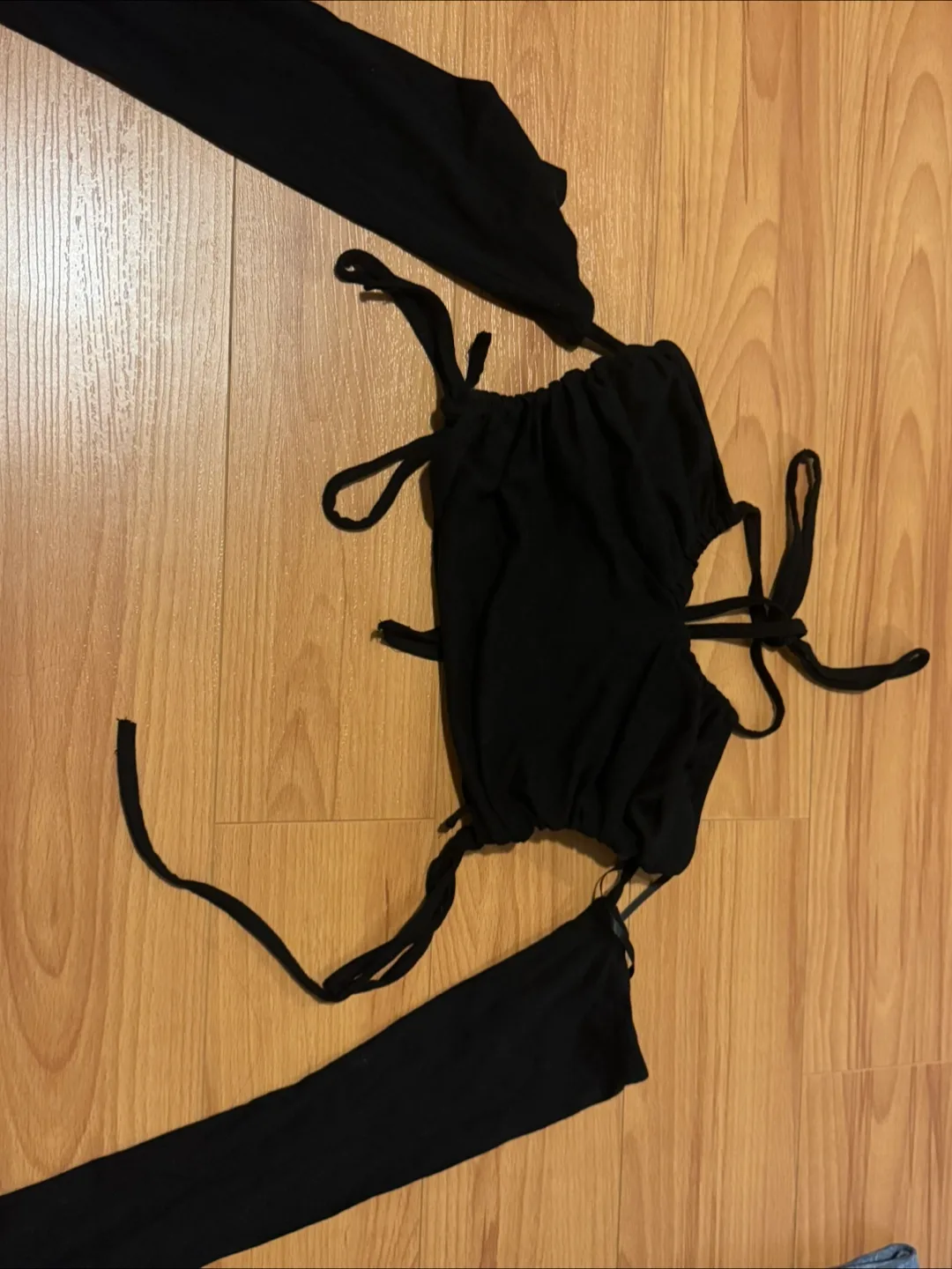 Shein ICON Black Halter Y2k Top image indicator(2)