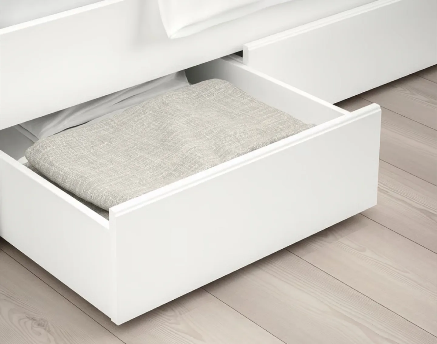 IKEA Brimnes White Underbed Storage Drawer image indicator(2)