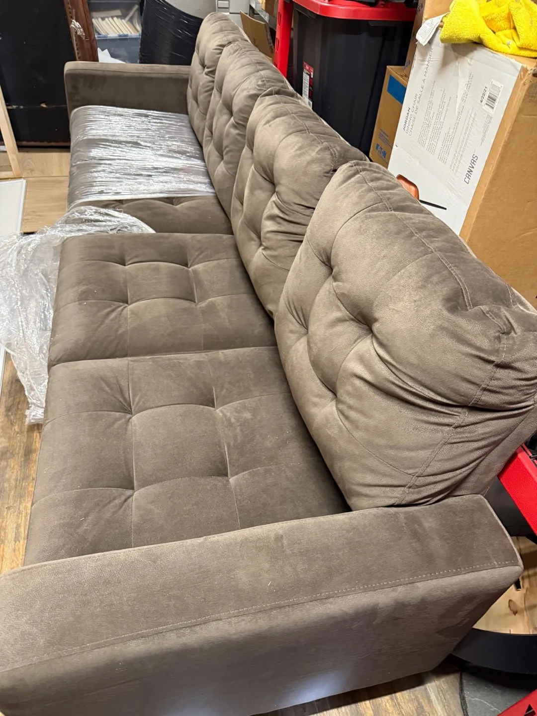 Brown Sofa that was used in home staging image indicator(6)