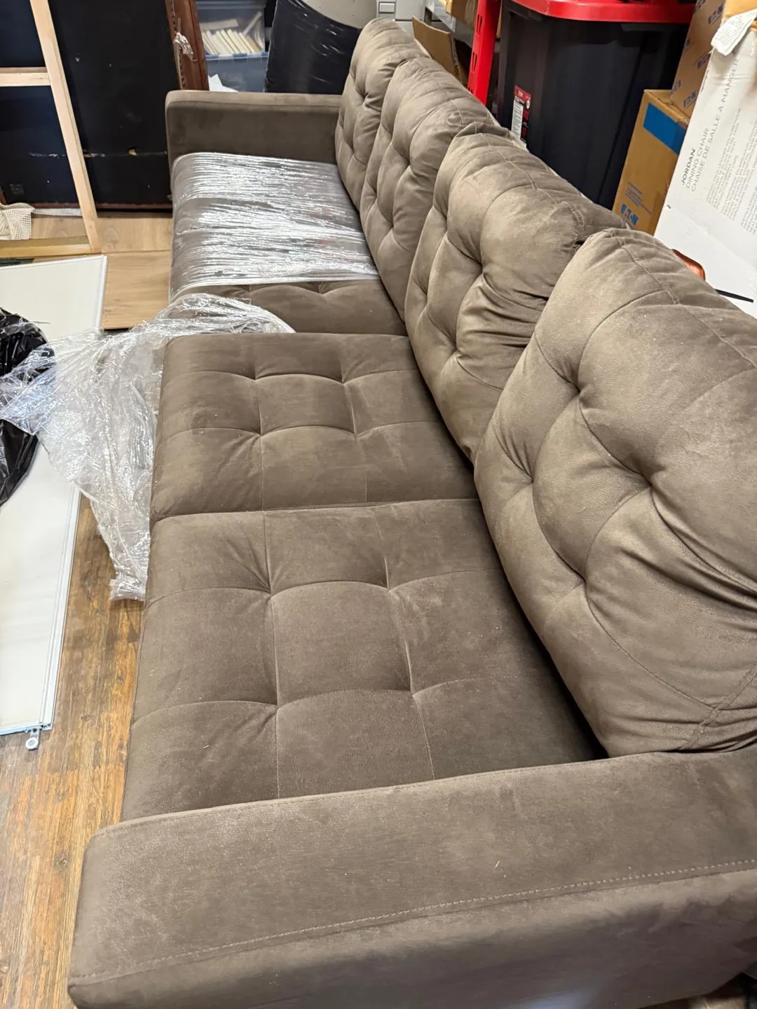 Brown Sofa that was used in home staging image indicator(5)