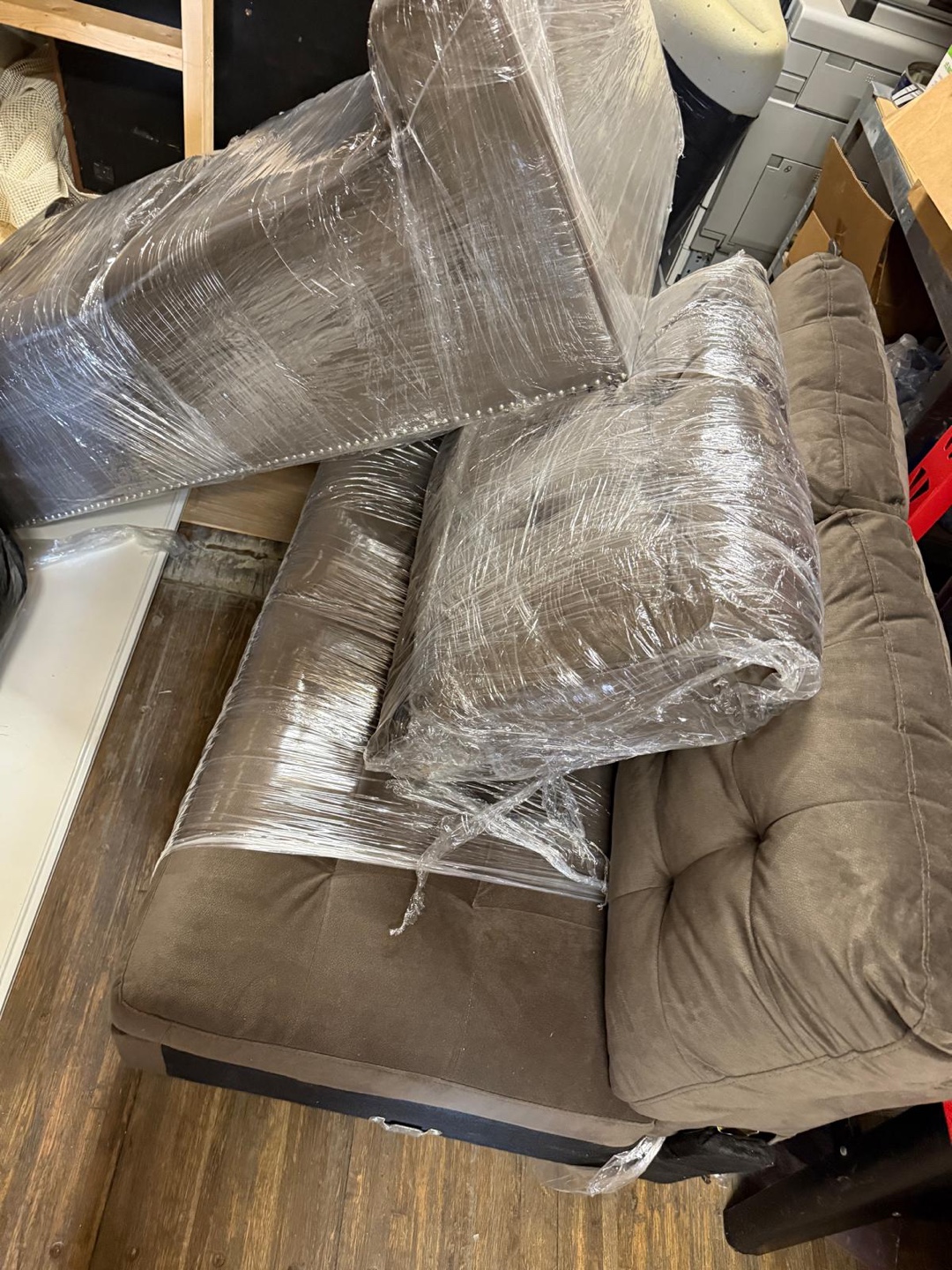 Brown Sofa that was used in home staging - photo 4