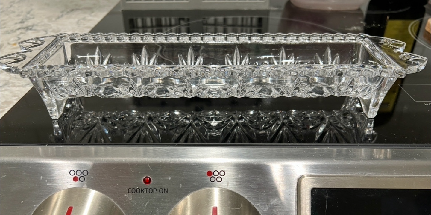 Vintage Crystal Cracker Tray - photo 2