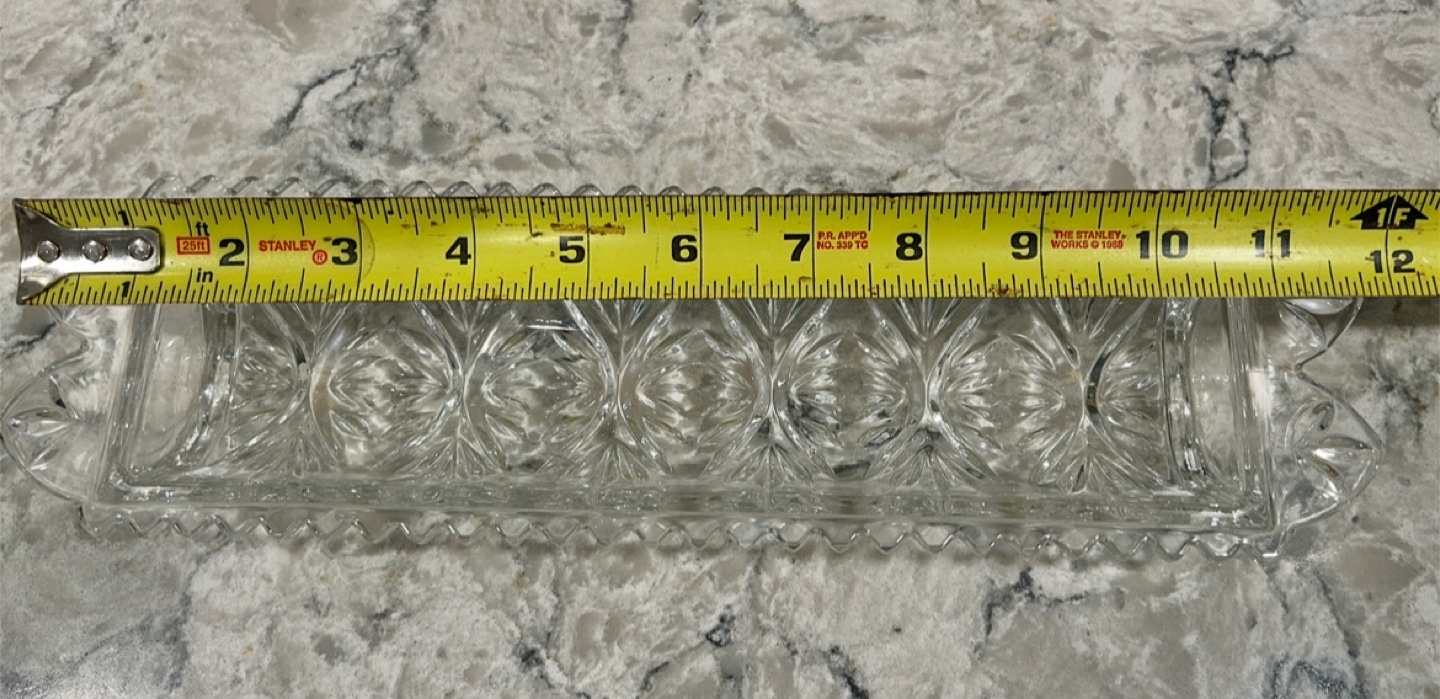 Vintage Crystal Cracker Tray - photo 3