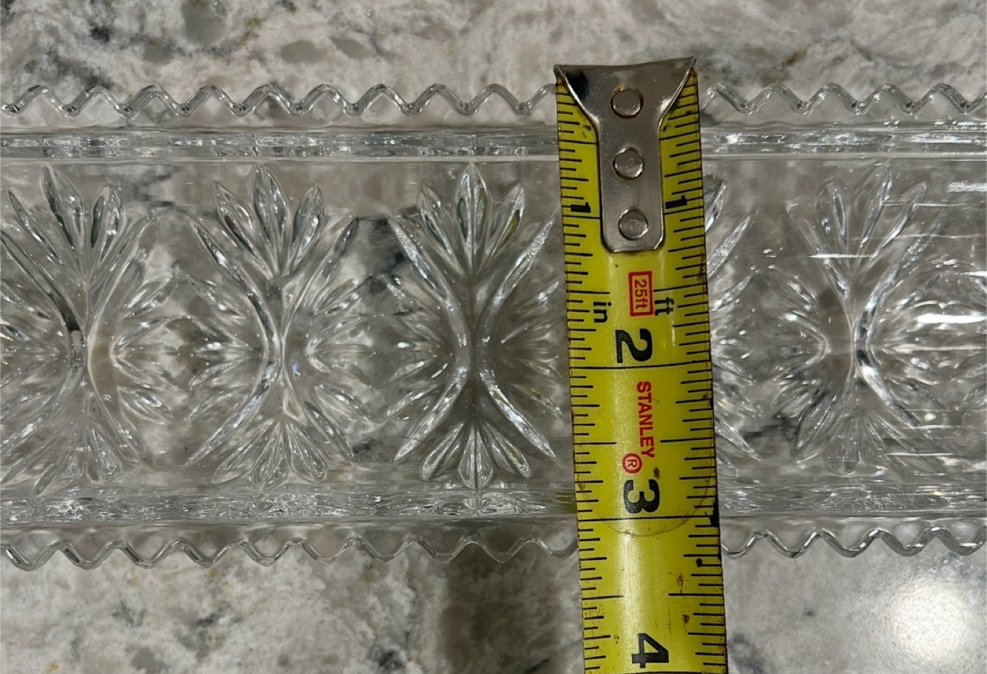 Vintage Crystal Cracker Tray - photo 4