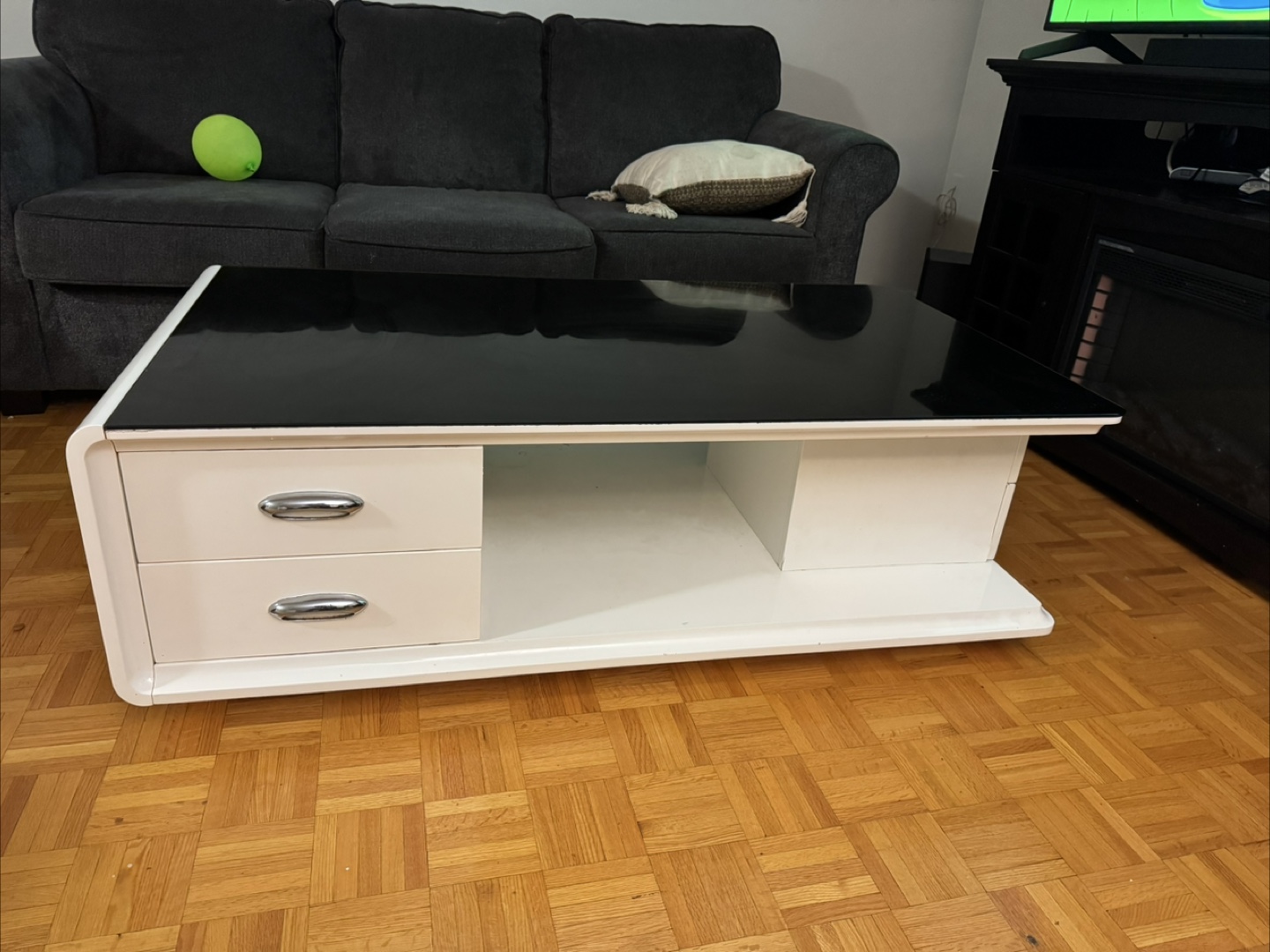 Modern Black & White Coffee Table - photo 2