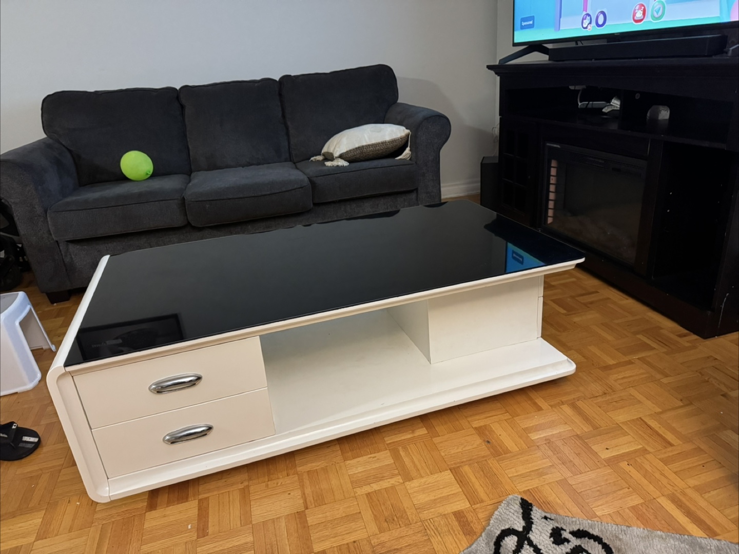Modern Black & White Coffee Table