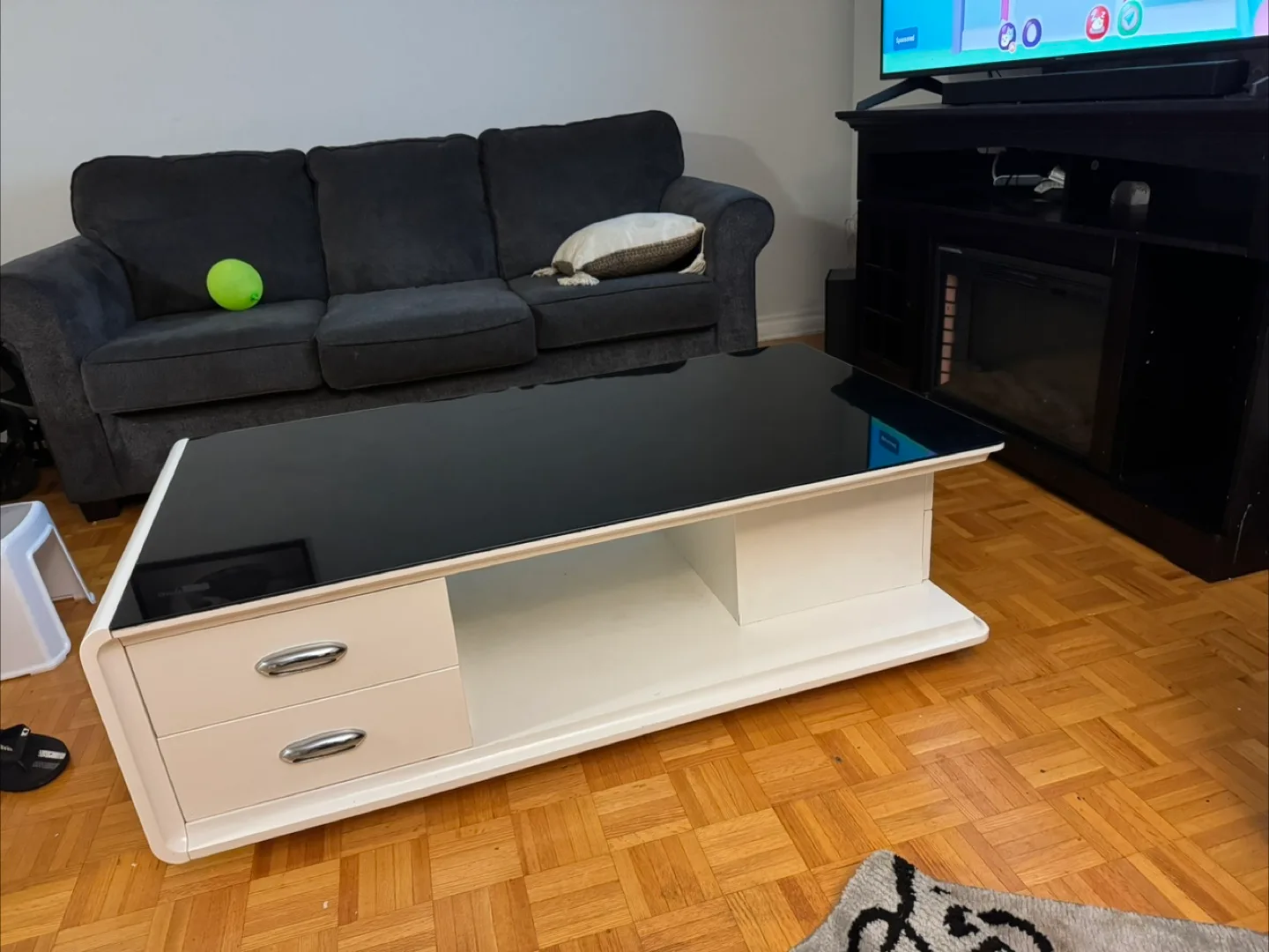 Modern Black & White Coffee Table thumbnail
