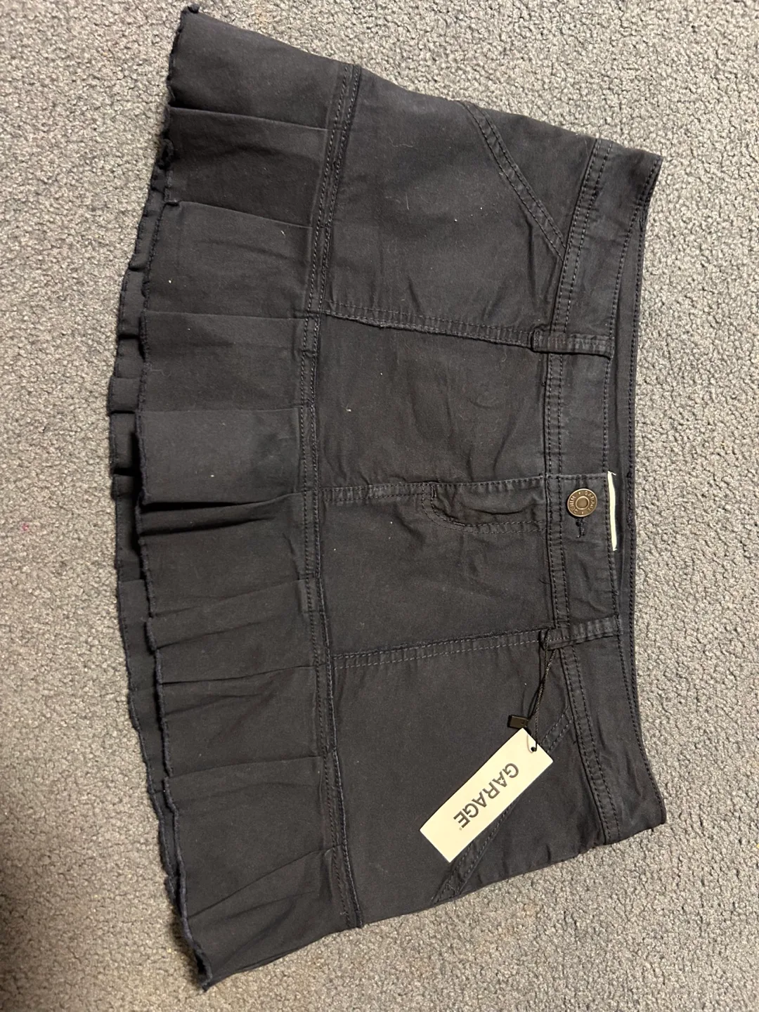 Garage Black Mini Skirt - Size M thumbnail