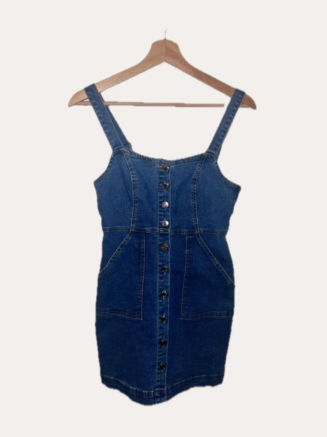 Forever21 Denim Button-Down Dress thumbnail