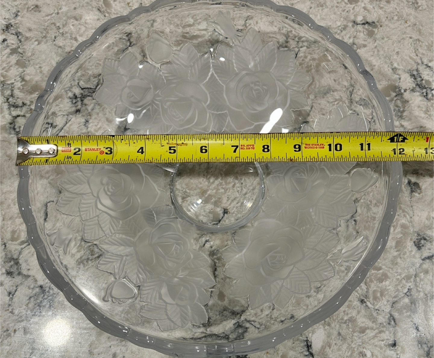 Studio Nova Winter Rose Frosted Salad Bowl - photo 3