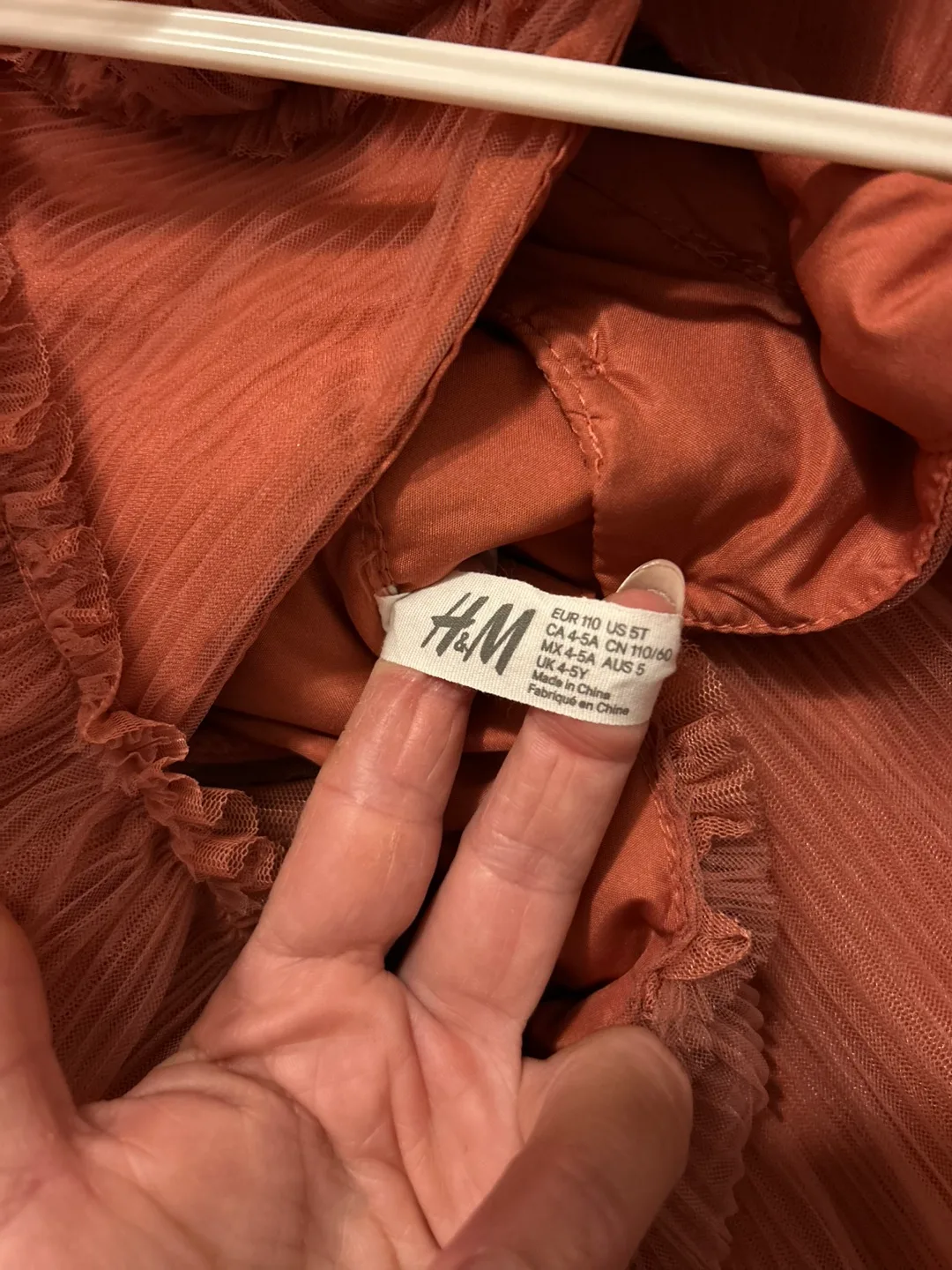 H&M Dress - Size 5T - Coral thumbnail