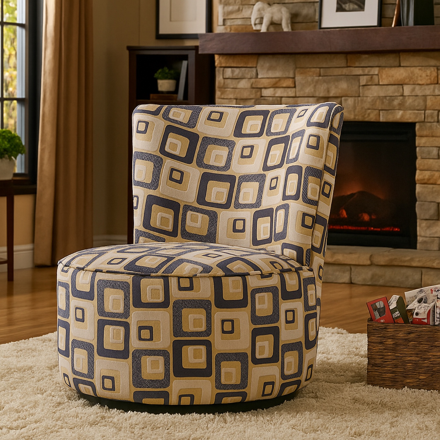 Luxury Swivel Accent Chair