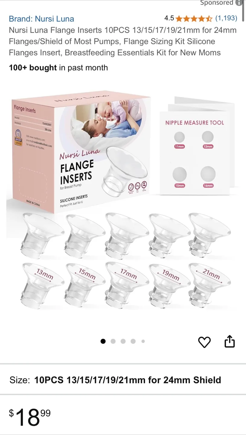 Flange Inserts for Breast Pumps image indicator(4)