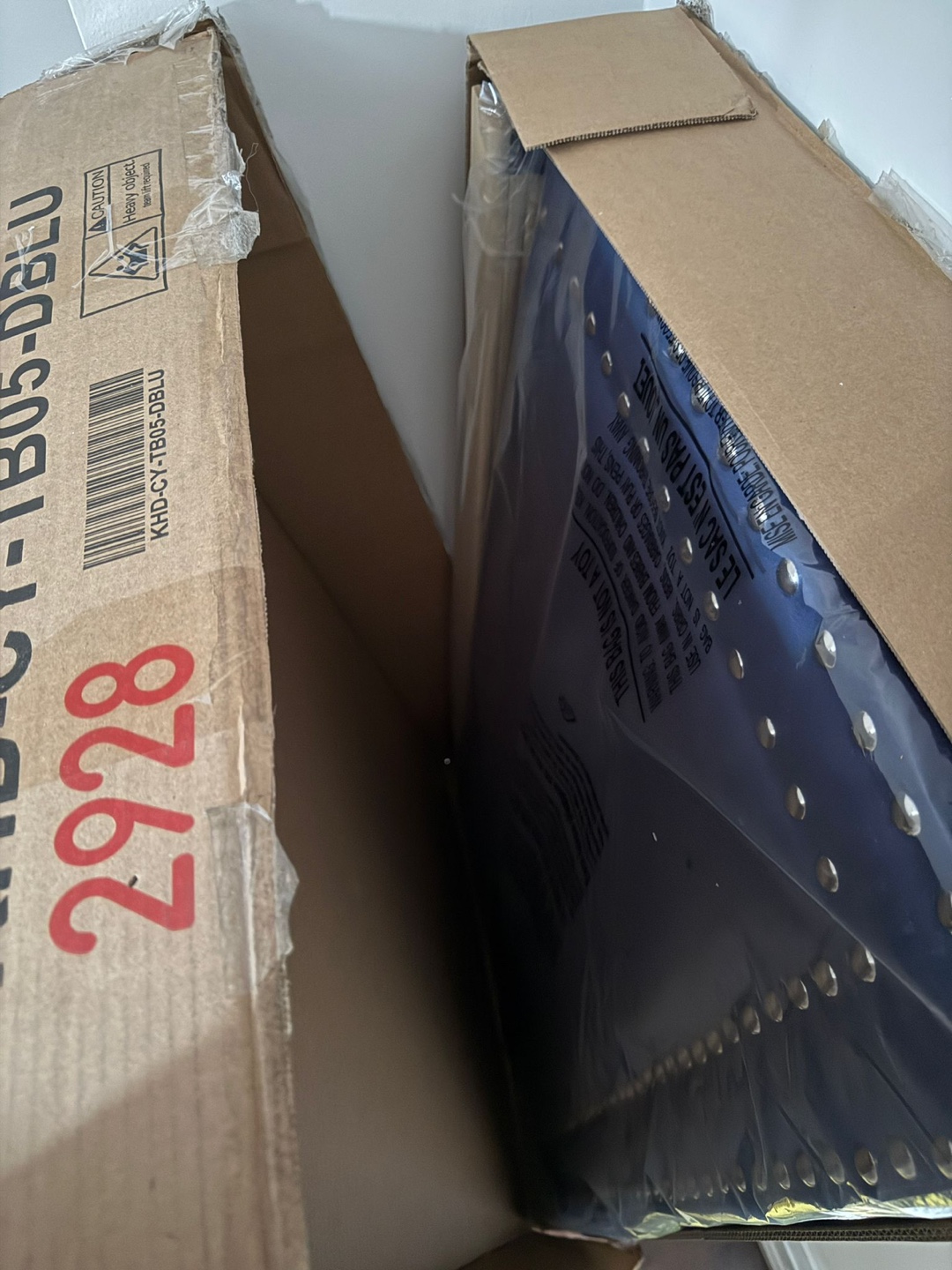 KHD-CY-TB05-DBLU Blue Bed Frame