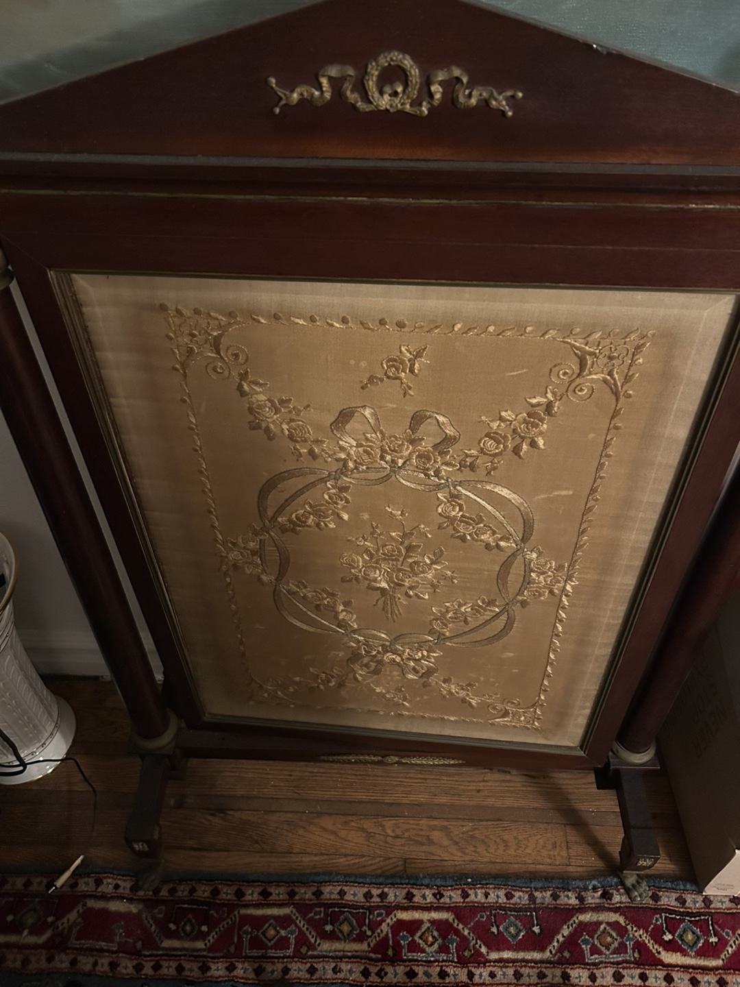 Antique Fireplace Screen
