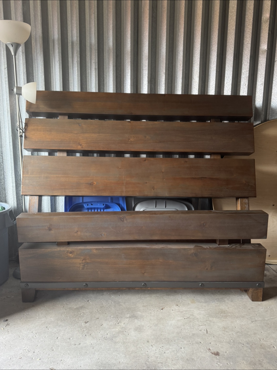 Wood bed frame