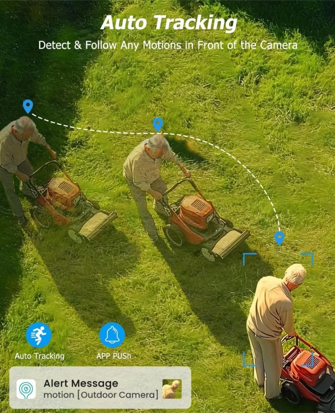 2x 5G Outdoor Security Cameras with 360° PTZ Motion Tracking image indicator(5)