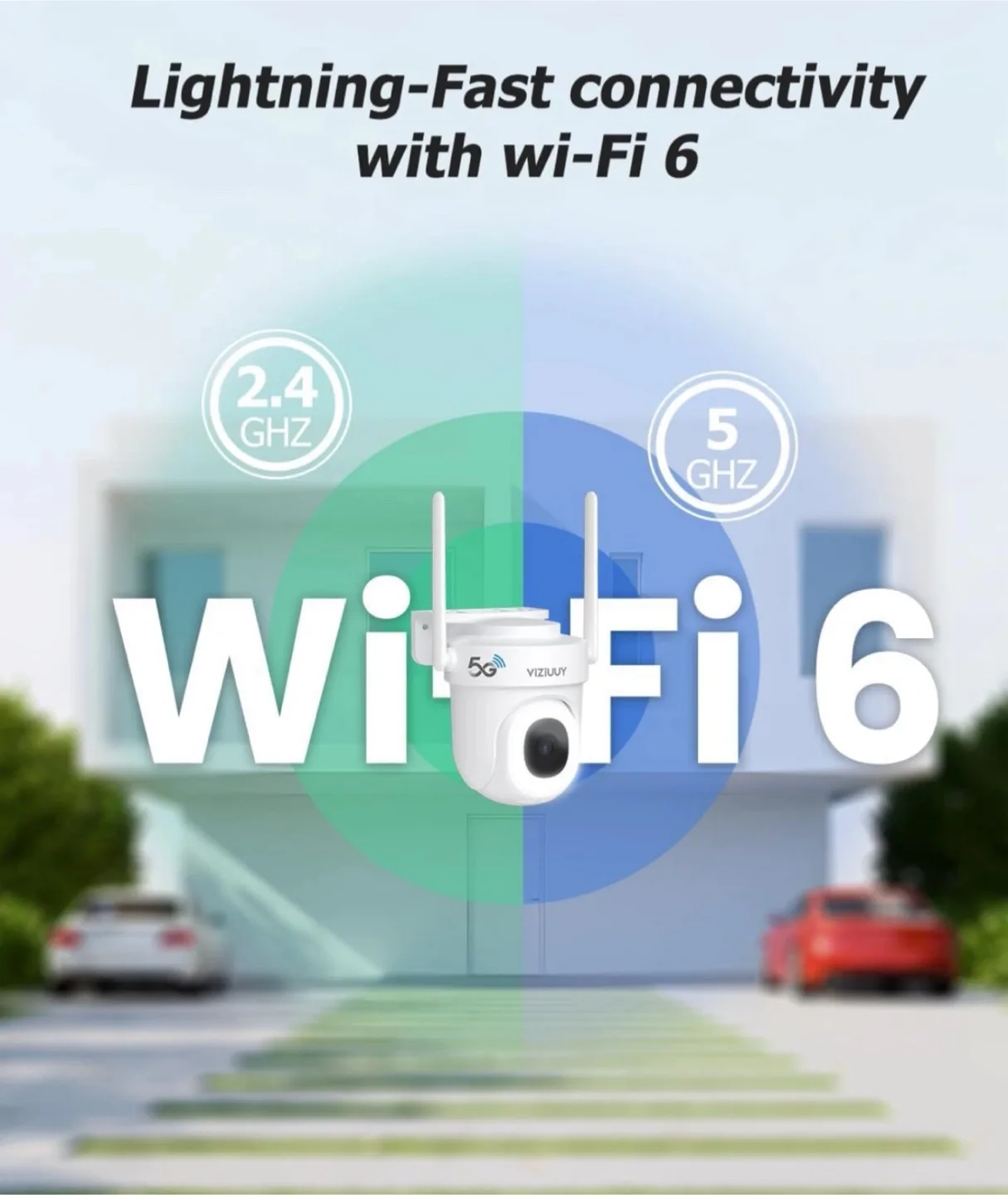 2x 5G Outdoor Security Cameras with 360° PTZ Motion Tracking image indicator(4)