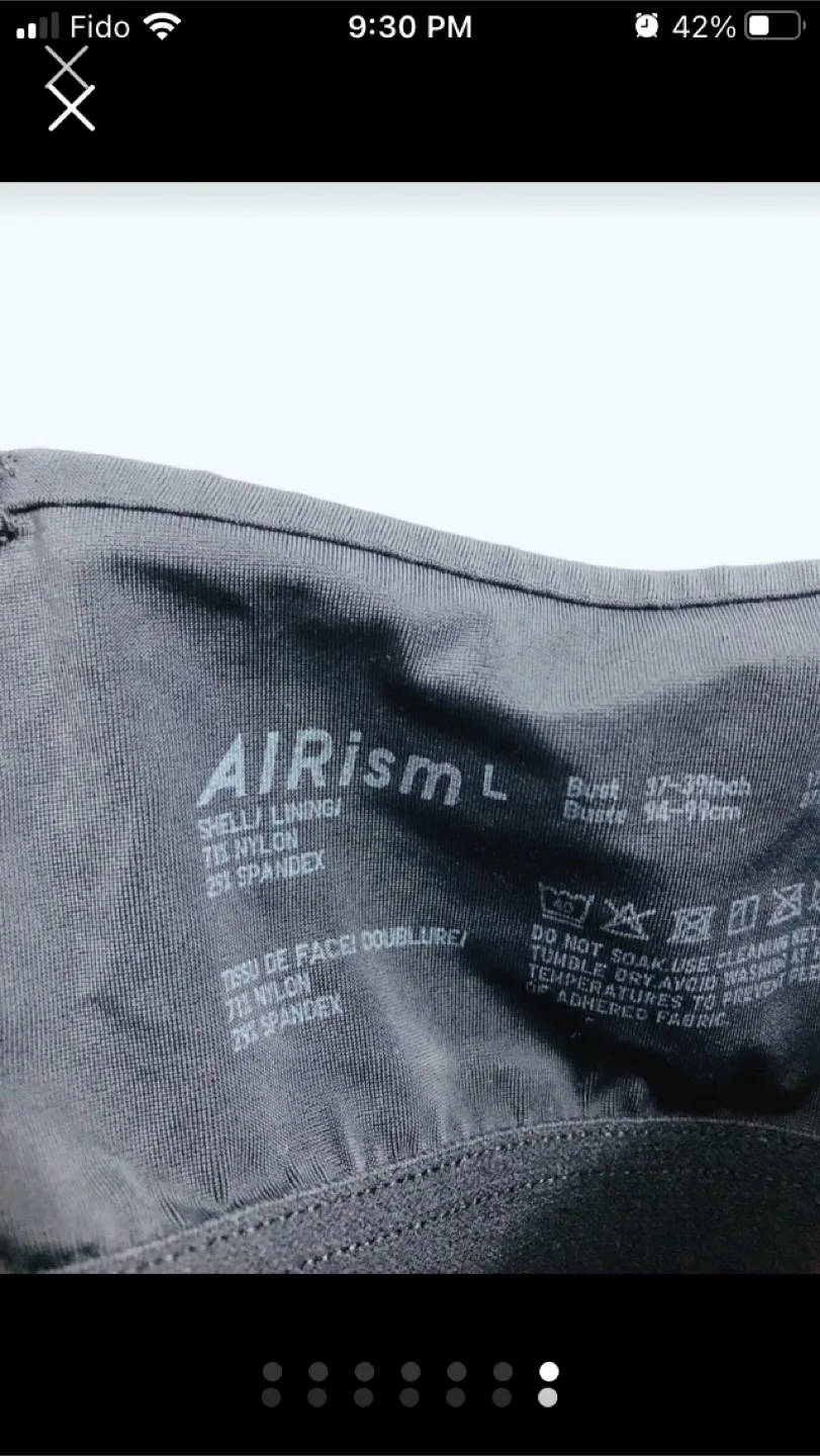 Uniqlo airism bra camisole 2 for $30 Large activewear@downtown image indicator(7)