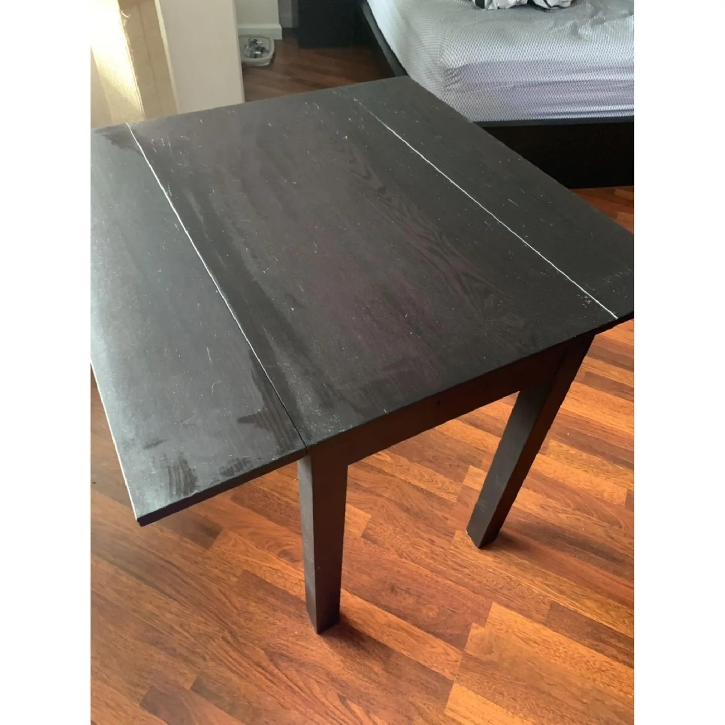 IKEA Bjursta Extendable Dining Table, solid wood + free candle image indicator(3)