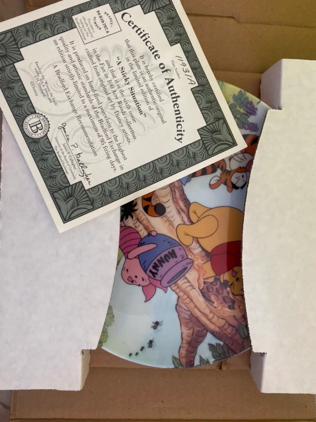 Bradford Exchange Winnie the Pooh Plate