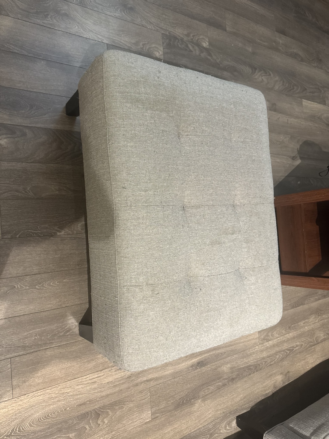 Hudson Bay Grey Loveseat Sofa with Ottoman - photo 3