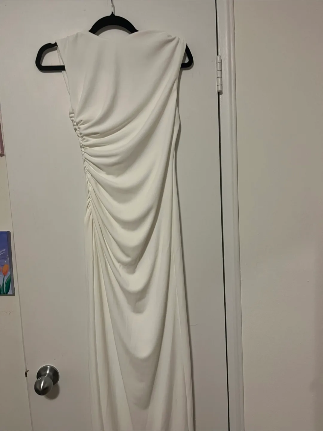Zara White Dress Size M thumbnail