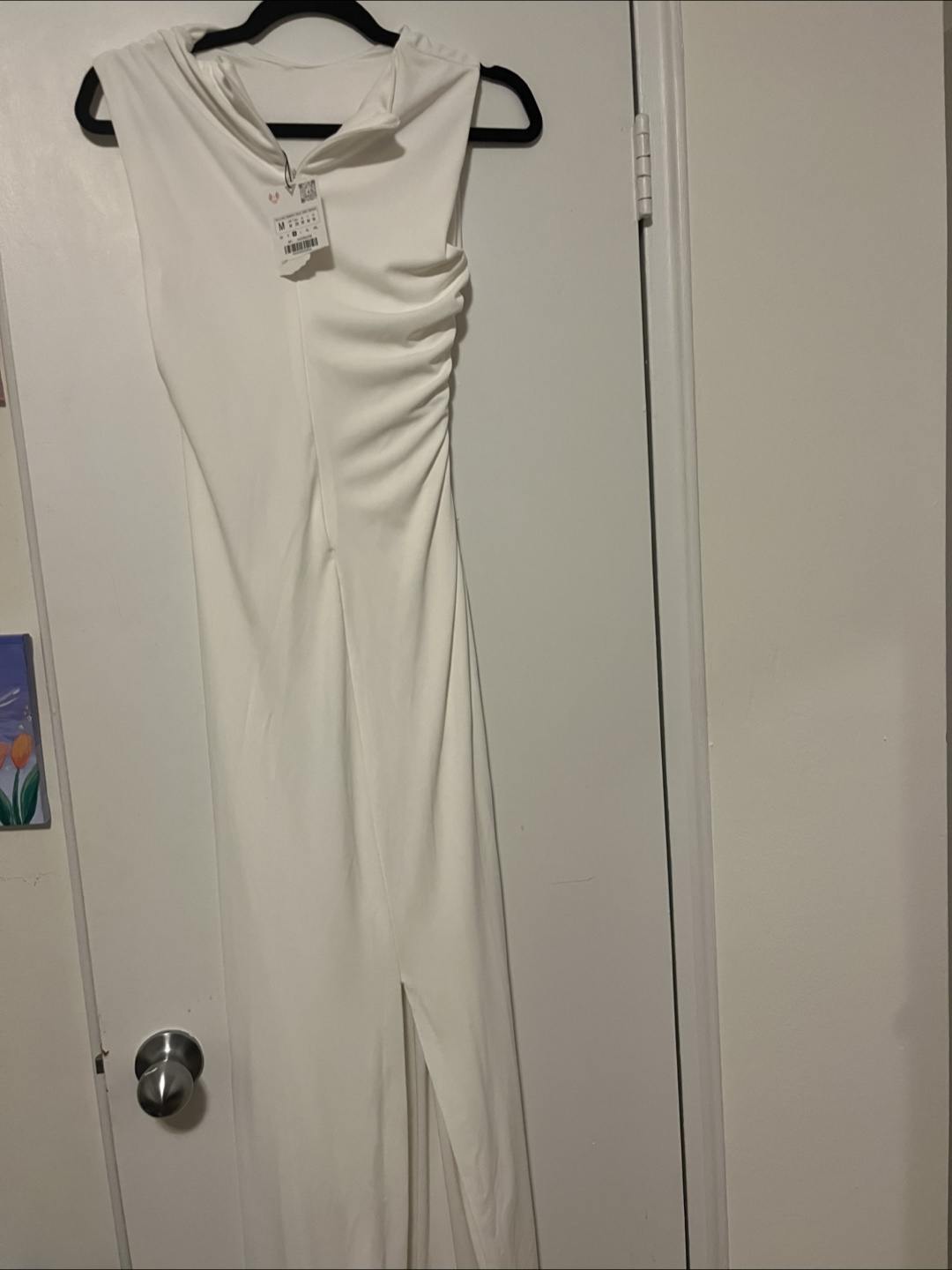 Zara White Dress Size M - photo 2