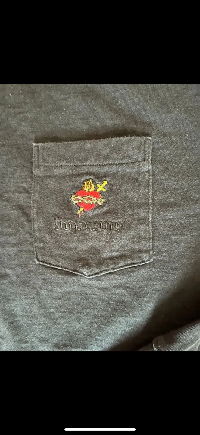Supreme Sacred Heart L/S Top - Black, Size L image indicator(4)