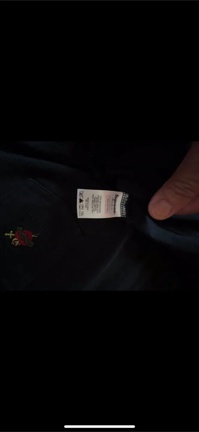 Supreme Sacred Heart L/S Top - Black, Size L image indicator(8)