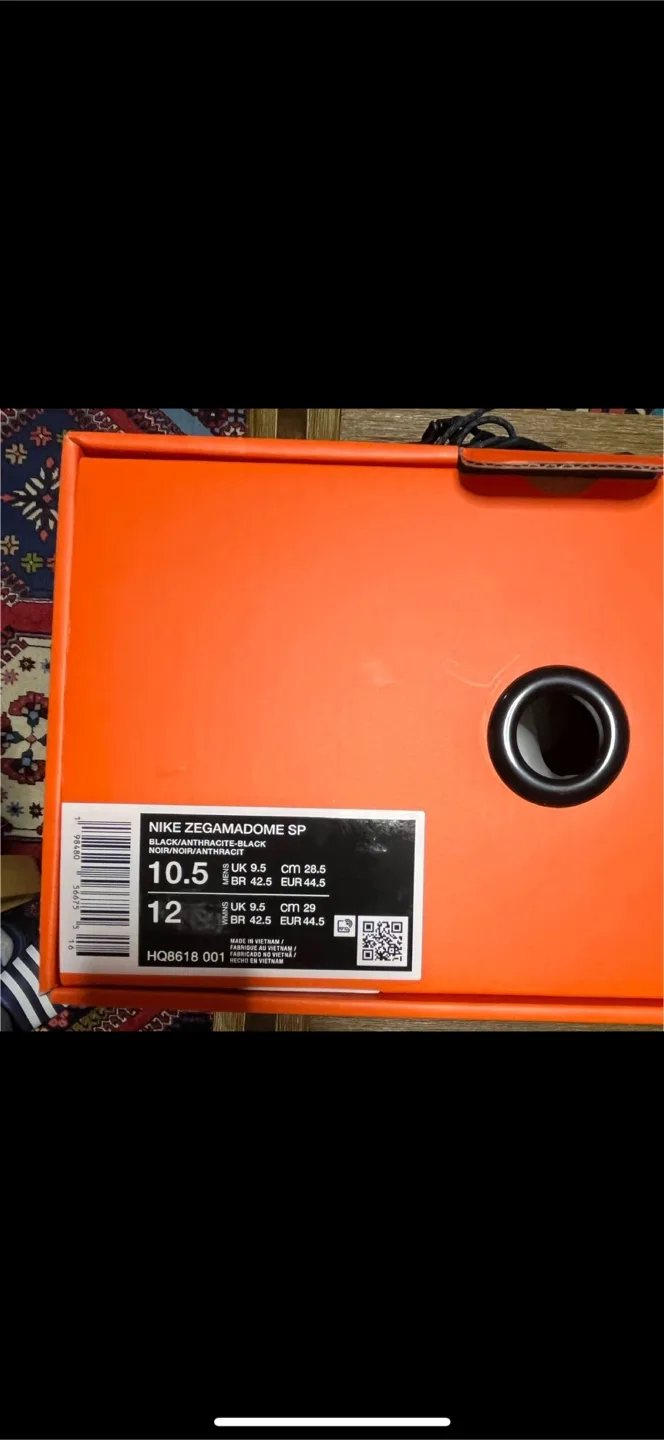 Nike Zegamadome Black Sacai SP Running Shoes Size 10.5 Brand new image indicator(5)