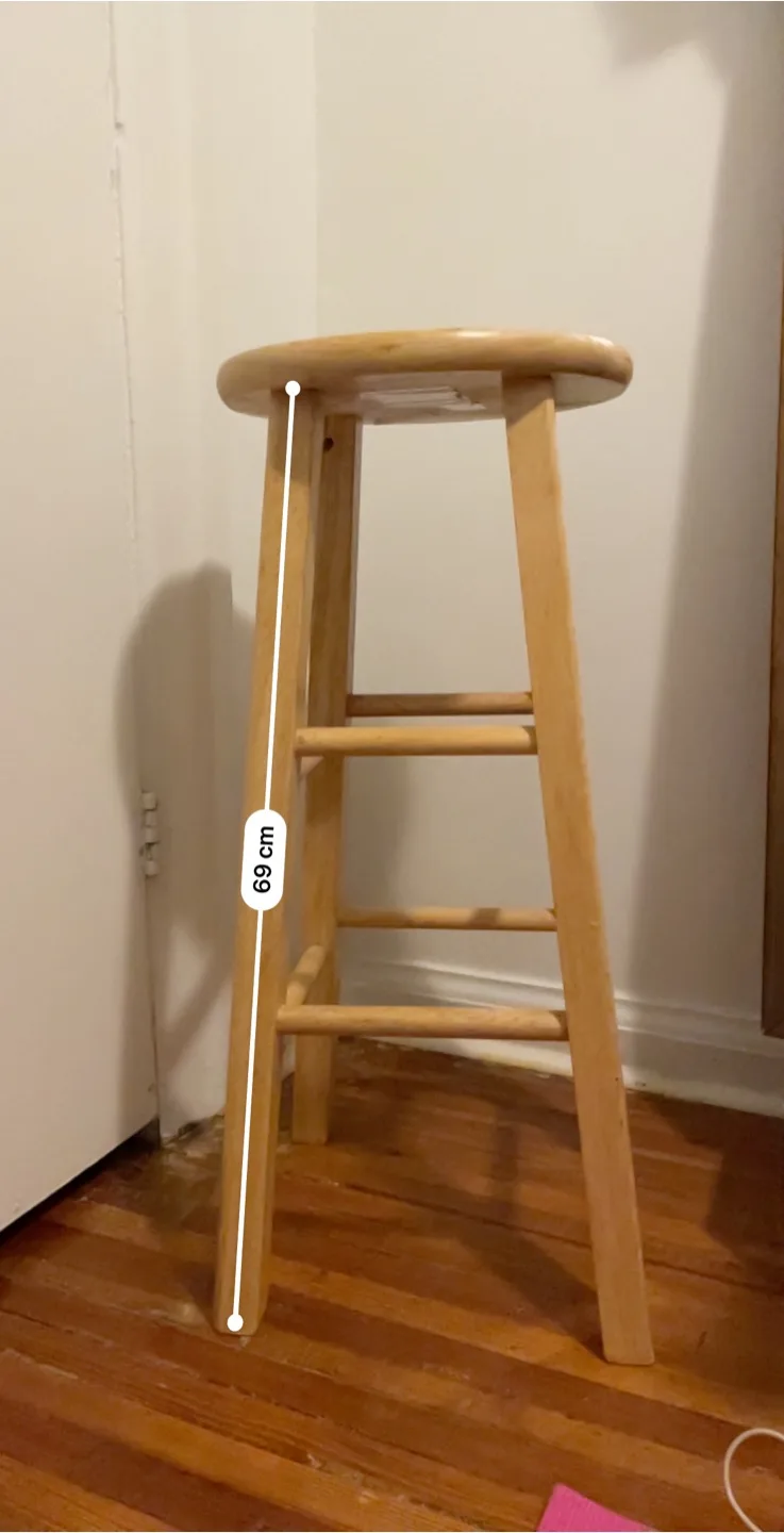 Wooden Bar Stool image indicator(3)