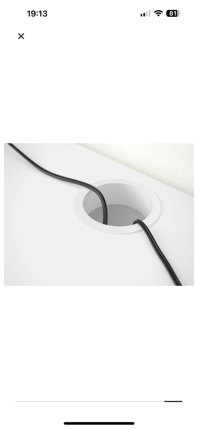 IKEA Desk - White, 41 3/8" - photo 3