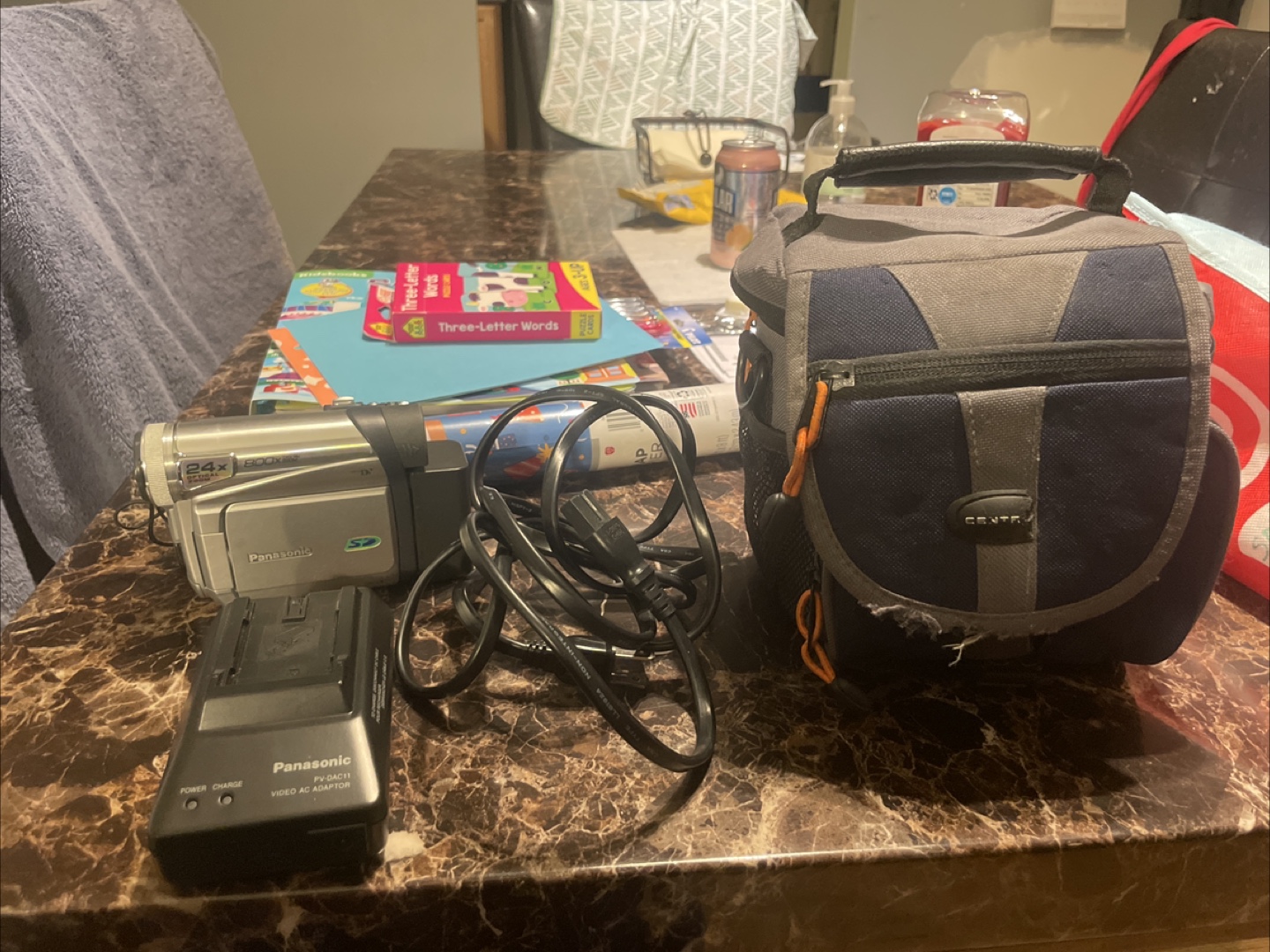 Panasonic Camcorder w/ Charger & Case - photo 3