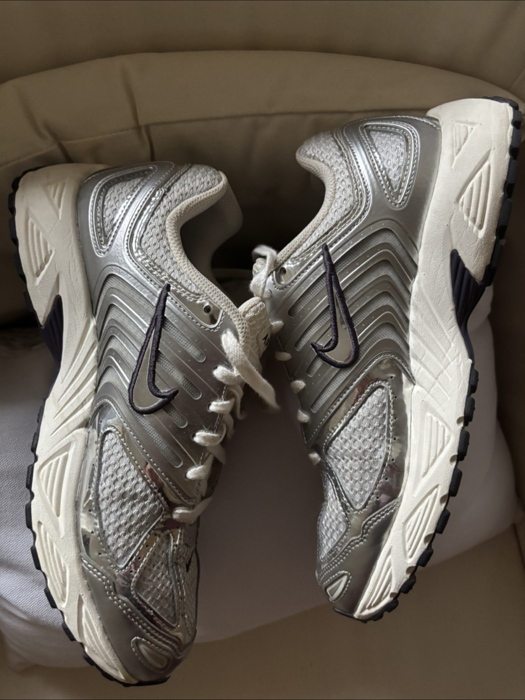 Nike Air Pegasus Silver Sneakers - photo 5