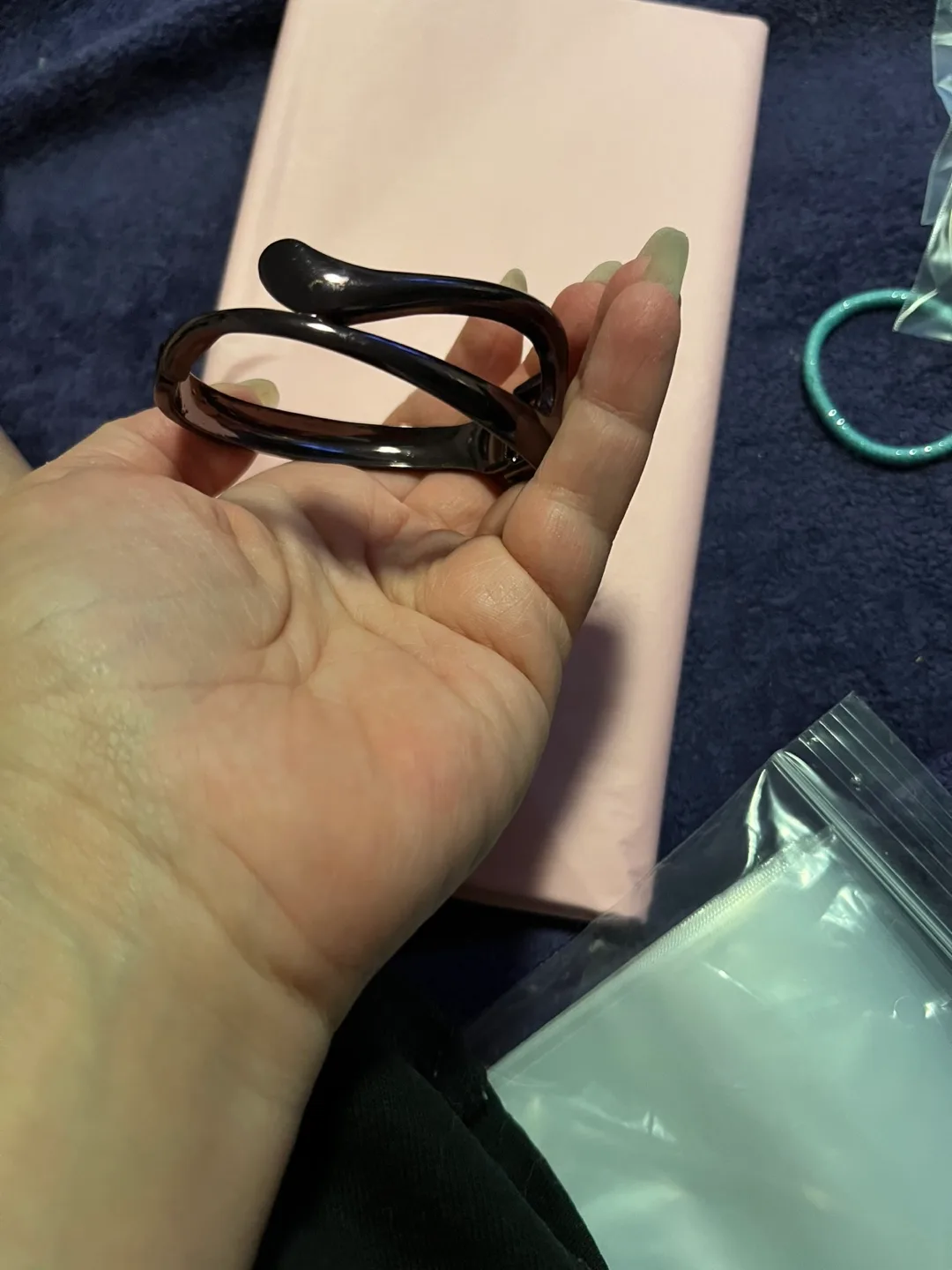 Dark Purple Cuff Bracelet image indicator(2)